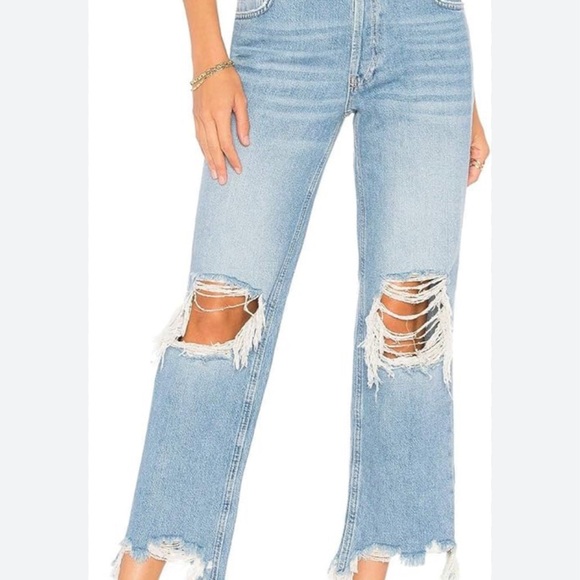 We The Free Denim - We The Free Maggie straight Jean in light denim color